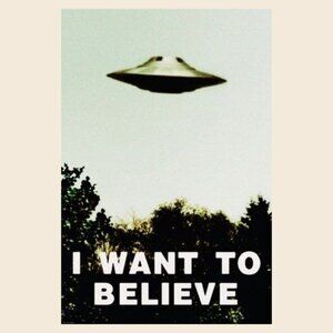 X-FILES - I WANT TO BELIEVE - UFO POSTER_ 166